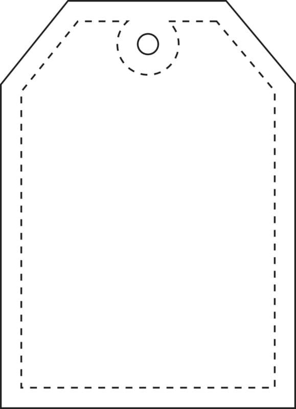 RFX™ H-12 tag reflective PVC hanger 3