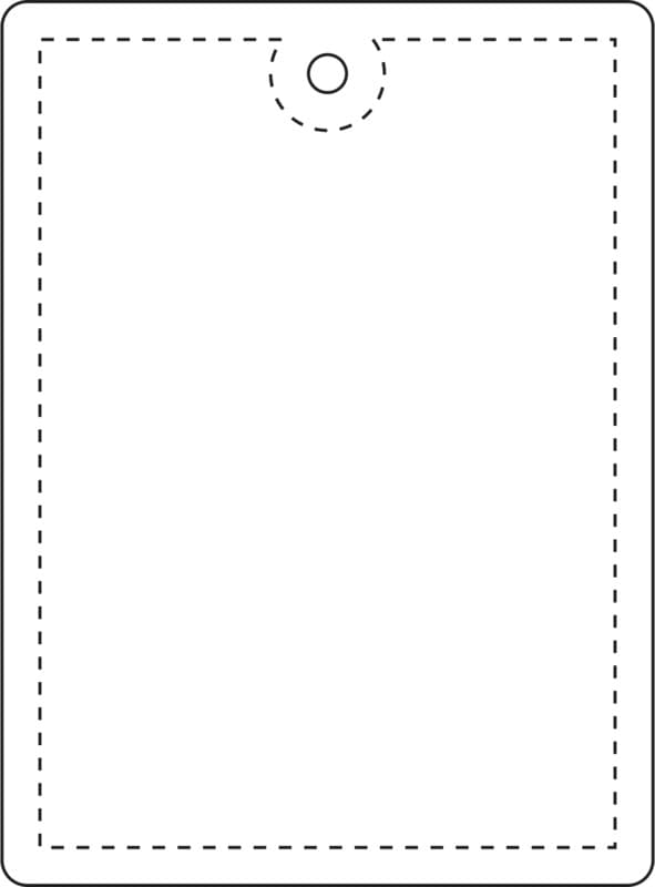 RFX™ H-12 rectangular reflective PVC hanger large 3