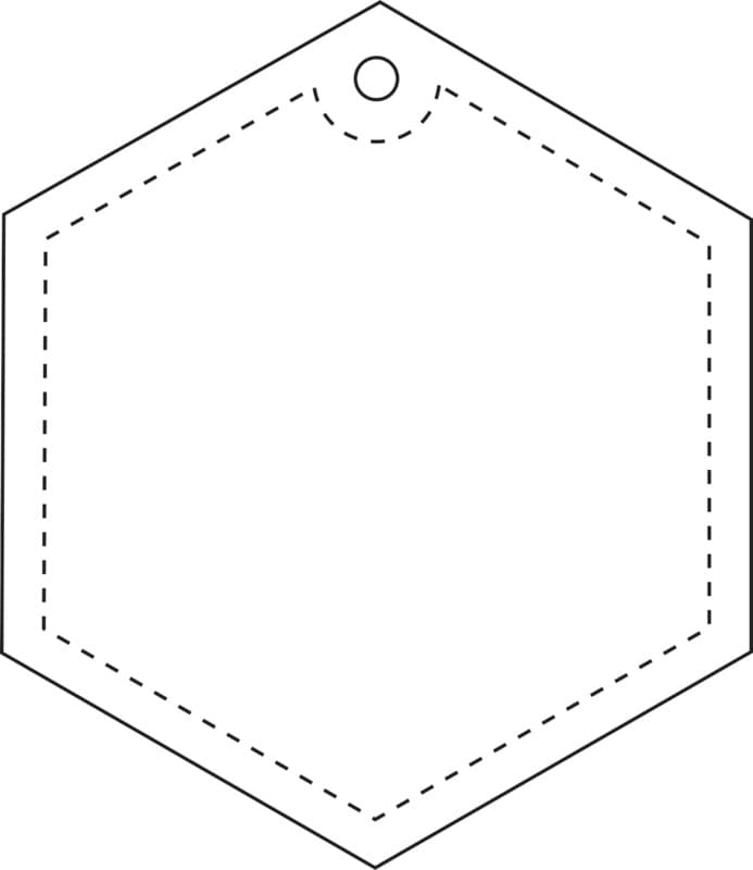 RFX™ H-12 hexagon reflective PVC hanger 3