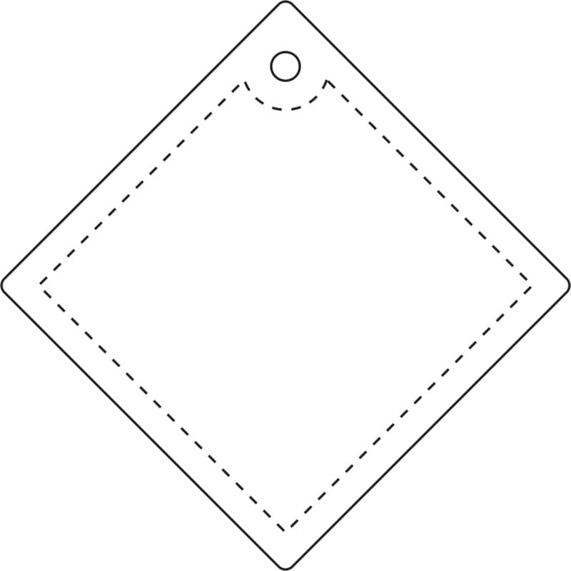 RFX™ H-20 diamond reflective PVC hanger large 3