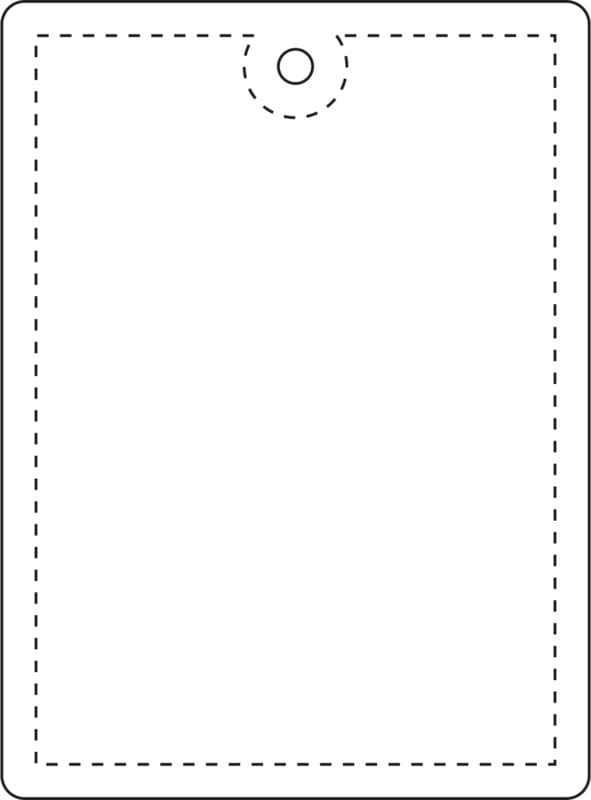 RFX™ H-12 rectangular lightweight reflective PVC hanger - large 3