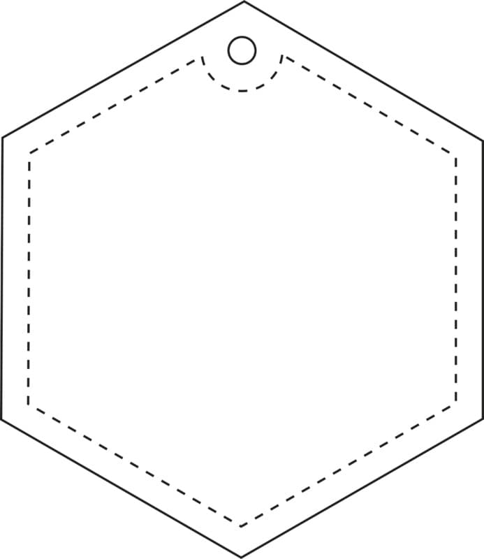 RFX™ H-12 hexagon lightweight reflective PVC hanger 3