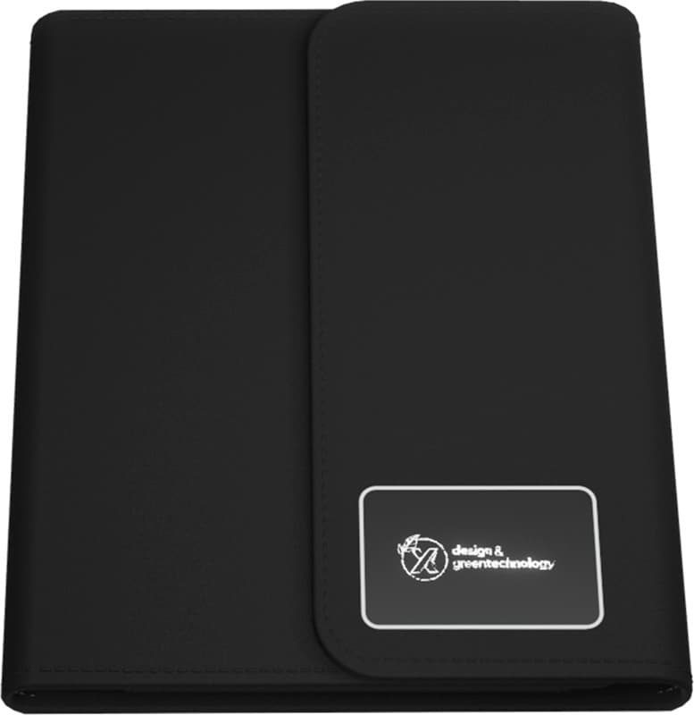 SCX.design O18 A5 notebook with 5W wireless 4000 mAh powerbank and light-up logo 2