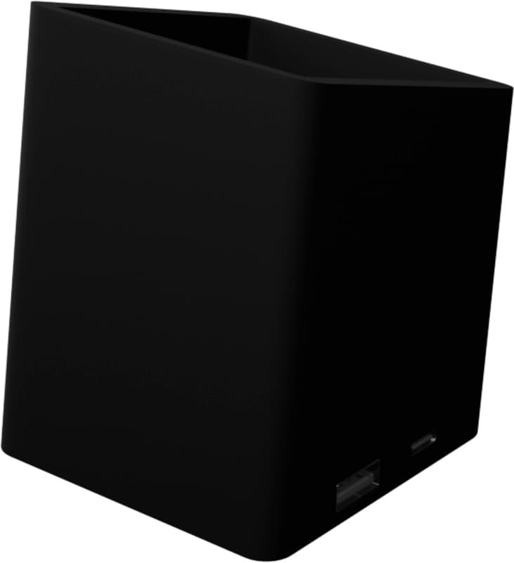 SCX.design O11 antibacterial light-up logo pencil holder with dual USB output 4