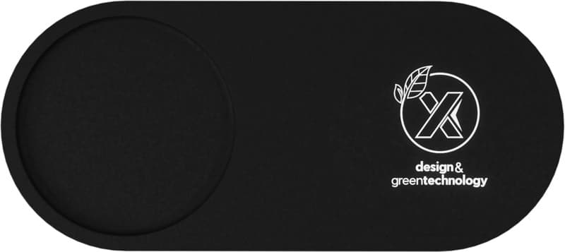 SCX.design W17 10W light-up logo wireless charging pad and bamboo pencil holder 5