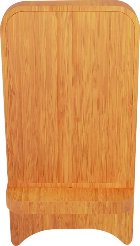 SCX.design W26 10W wooden wireless charging phone stand with light-up logo 2