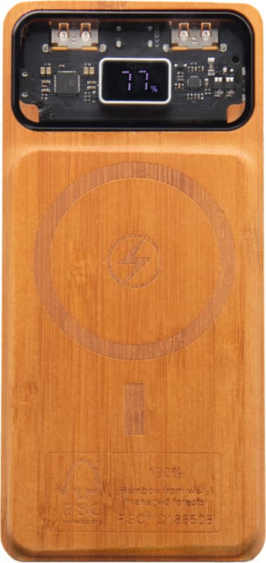 SCX.design P48 10.000 mAh magnetic 15W wooden power bank