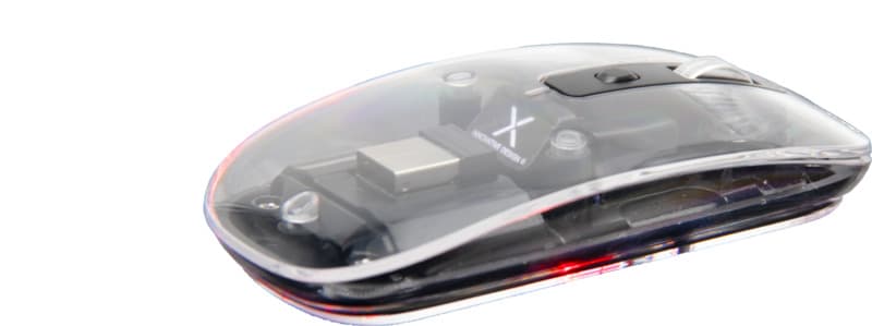 SCX.design O24 transparent multimode wireless 2.4Ghz Bluetooth® mouse