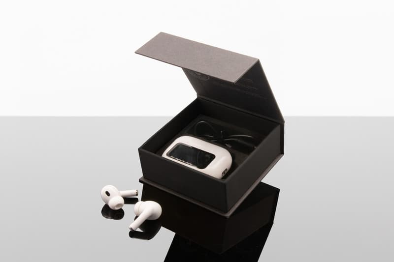 SCX.design E26 ANC earbuds with interactive touchscreen charging case