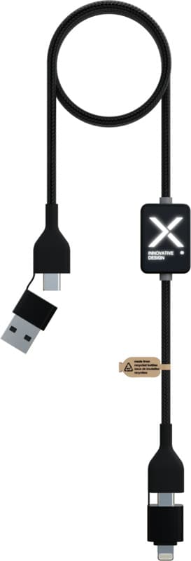SCX.design C32 60W switch charging cable with light-up logo