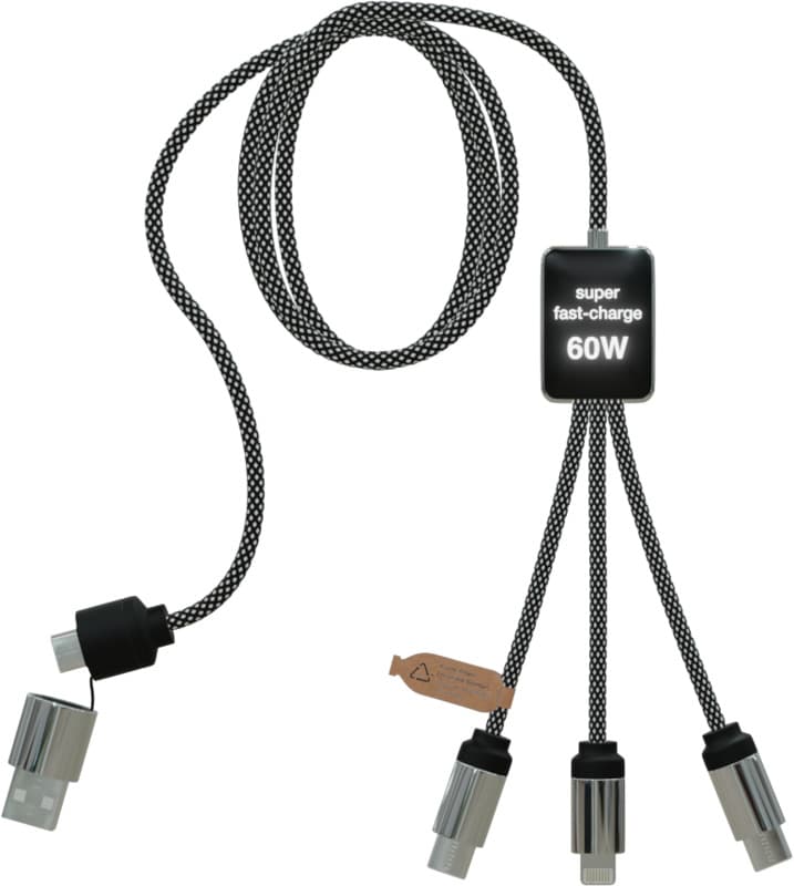 SCX.design C33 60W Type-C charging cable with dual light-up logo  3