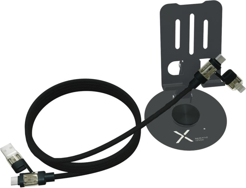 SCX.design O34 360° phone stand with 240W 4-in-1 charging cable  4