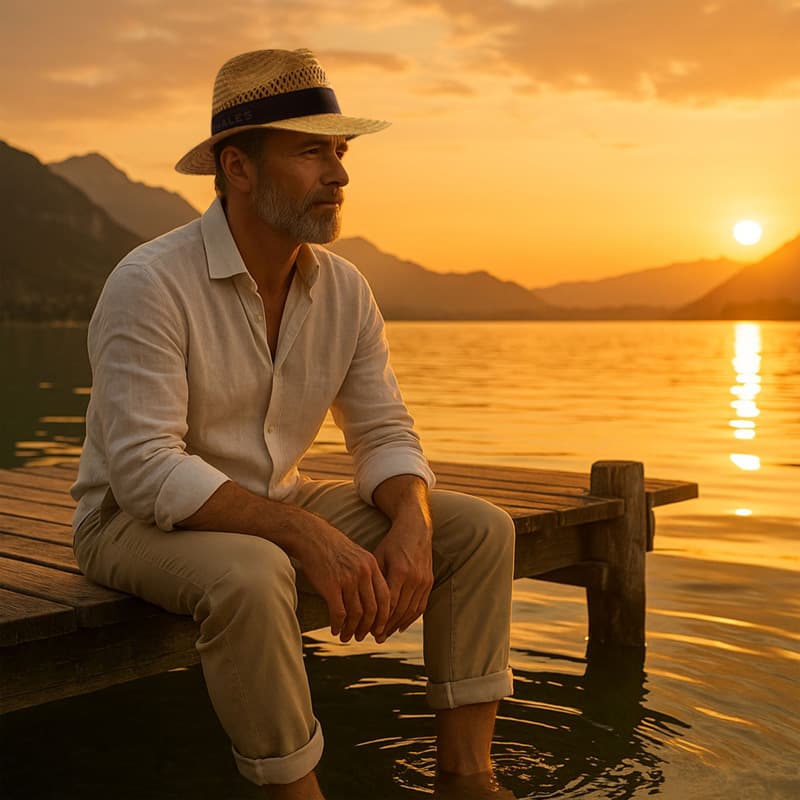 Citizen Green Astaire Panama hat 3