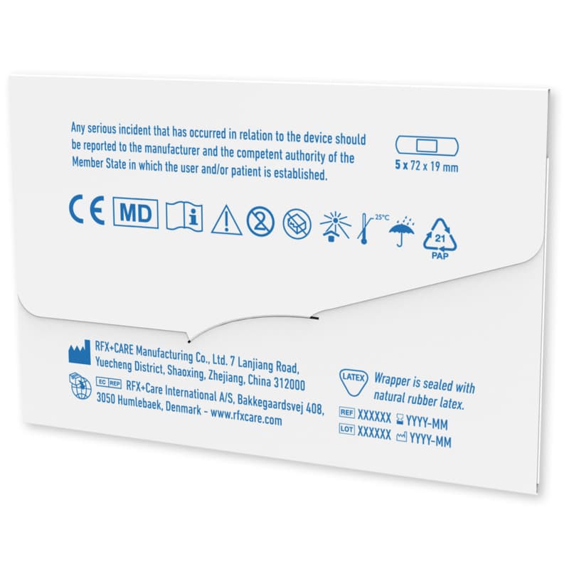 5-pieces customisable plasters with full colour printed kraft paper envelope 3