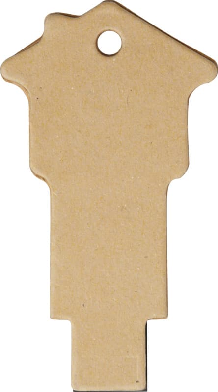 House-shaped recycled paper USB 2.0 3