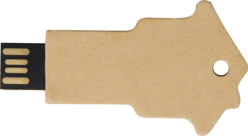 House-shaped recycled paper USB 2.0 5