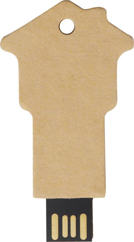 House-shaped recycled paper USB 2.0 2
