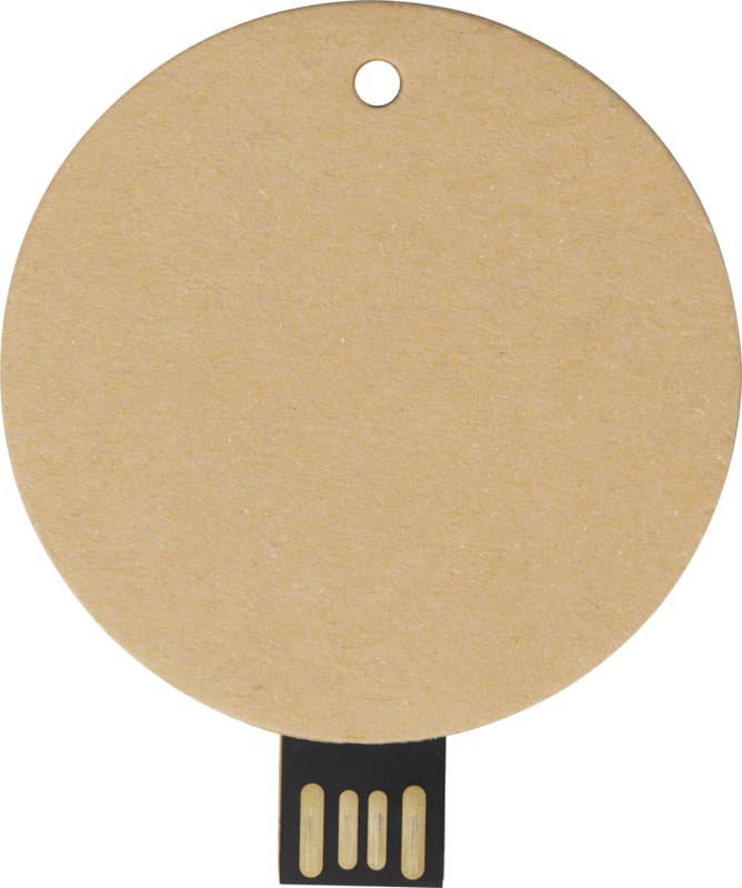 Round recycled paper USB 2.0 2