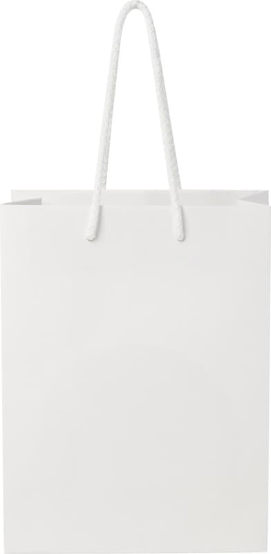 Handmade 170 g/m2 integra paper bag with plastic cord handles - 18 x 9 x 23 cm 3