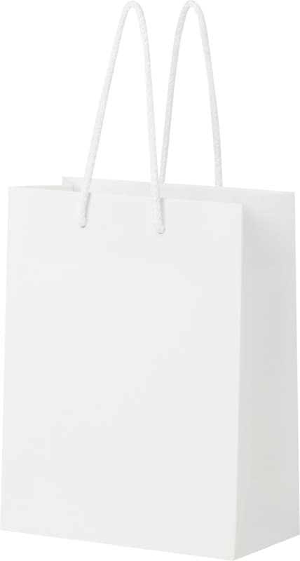 Handmade 170 g/m2 integra paper bag with plastic cord handles - 18 x 9 x 23 cm 4