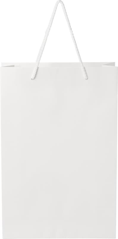 Handmade 170 g/m2 integra paper bag with plastic cord handles - 24 x 9 x 36 cm 3