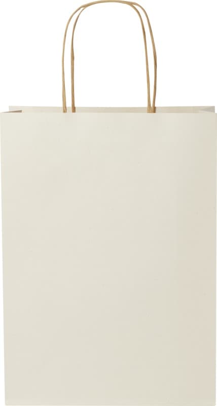 Agricultural waste 150 g/m2 paper bag with twisted handles - 24 x 9 x 32 cm 3