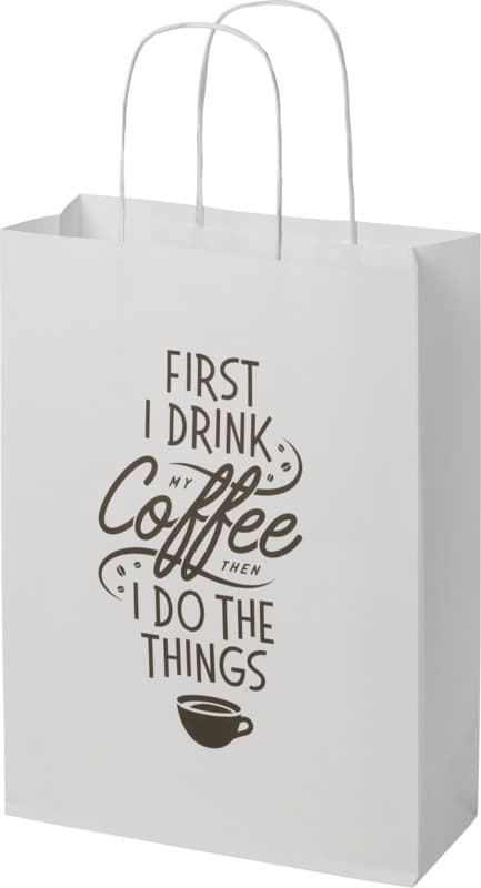 Kraft 120 g/m2 paper bag with twisted handles - 24 x 9 x 32 cm