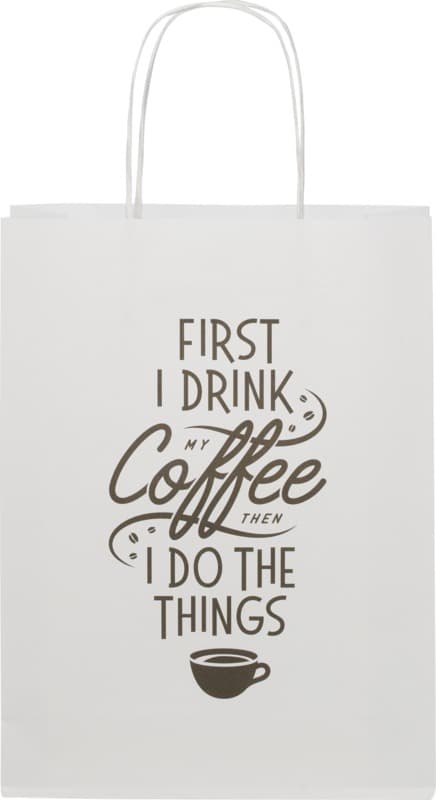 Kraft 120 g/m2 paper bag with twisted handles - 24 x 9 x 32 cm 2