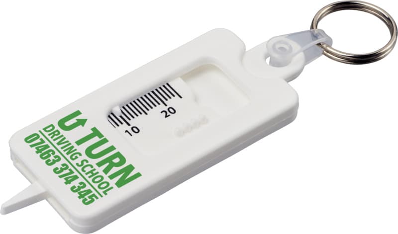 Kym recycled tyre tread check keychain 4