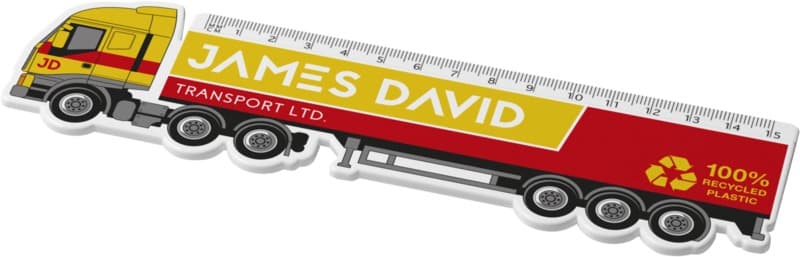 Tait 15 cm lorry-shaped recycled plastic ruler
