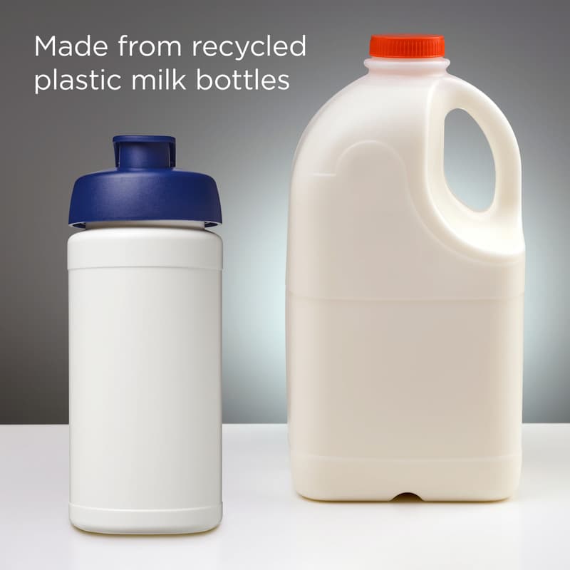 Baseline 500 ml recycled sport bottle with flip lid 4