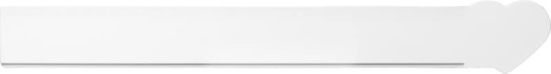 Tait 30cm heart-shaped recycled plastic ruler 3
