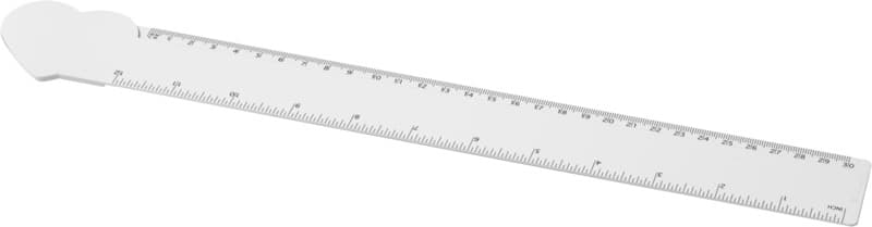 Tait 30cm heart-shaped recycled plastic ruler 4