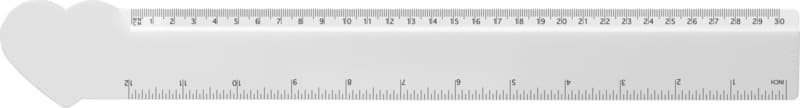 Tait 30cm heart-shaped recycled plastic ruler 2