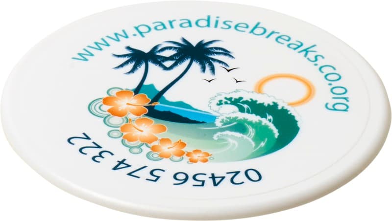 Renzo round plastic coaster 5