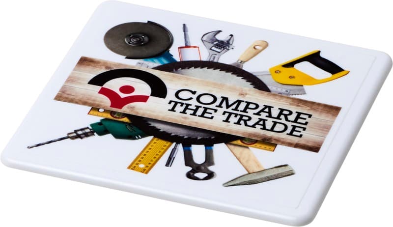 Renzo square plastic coaster 5
