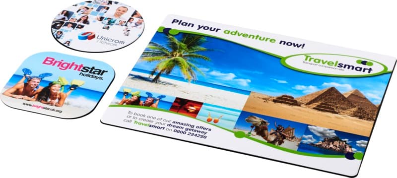 Brite-Mat® mouse mat and coaster set combo 1 4