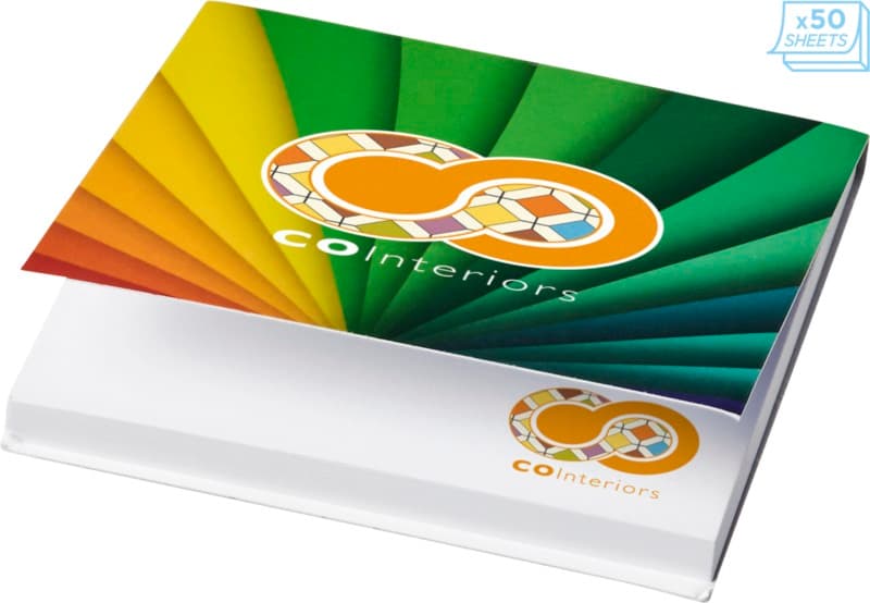Sticky-Mate® soft cover squared sticky notes 75x75mm