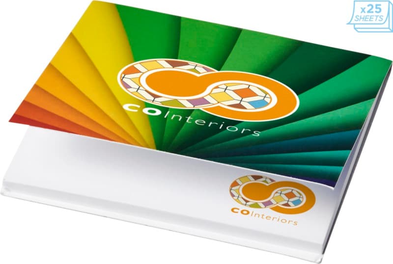 Sticky-Mate® soft cover squared sticky notes 75x75mm 3