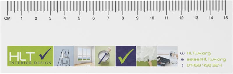 Sticky-Mate® recycled sticky notes with printed 15 cm ruler 2