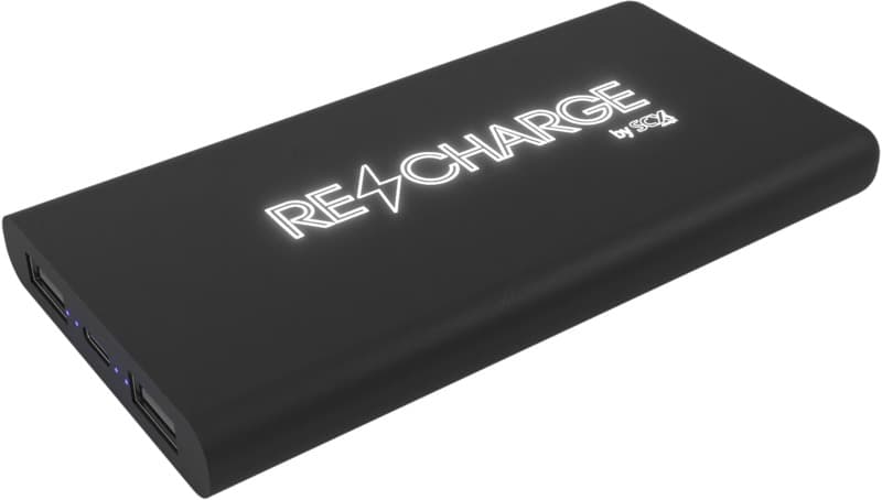 SCX.design P40 10.000 mAh light-up wireless rubber power bank