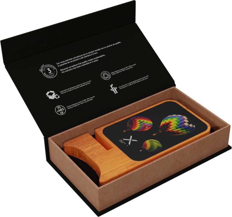 SCX.design W16 15W light-up wireless wooden stand 5