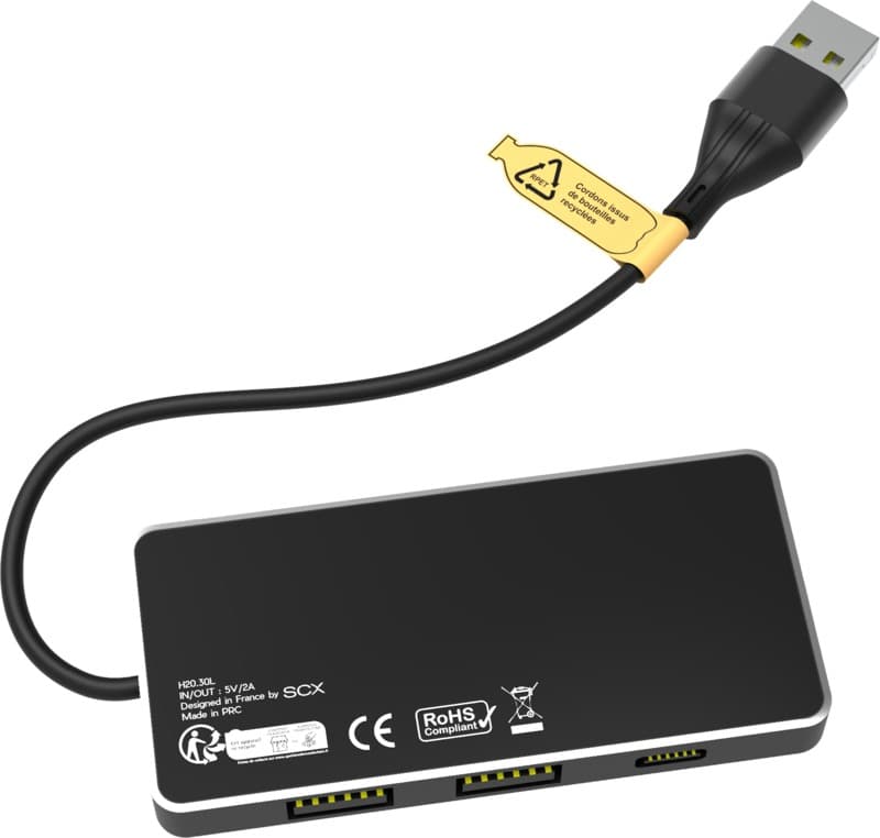 SCX.design H20 8-in-1 USB hub with dual input and 6-ports 4