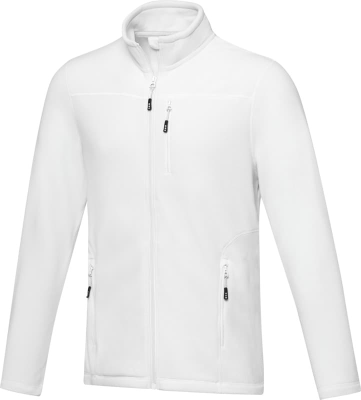 Amber men's GRS recycled full zip fleece jacket