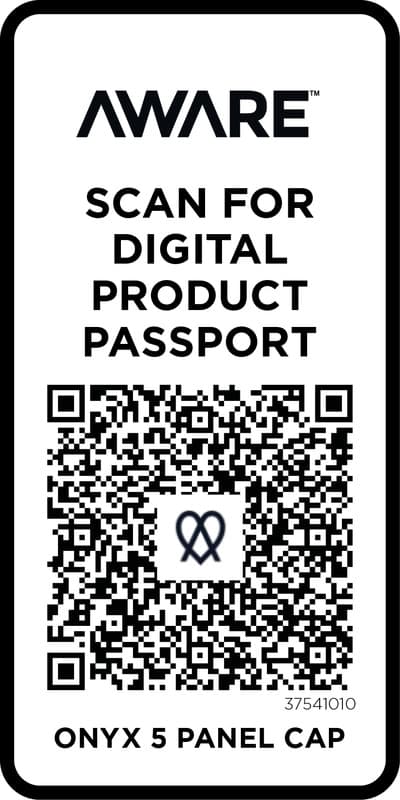 Onyx 5 panel Aware™ recycled cap 4