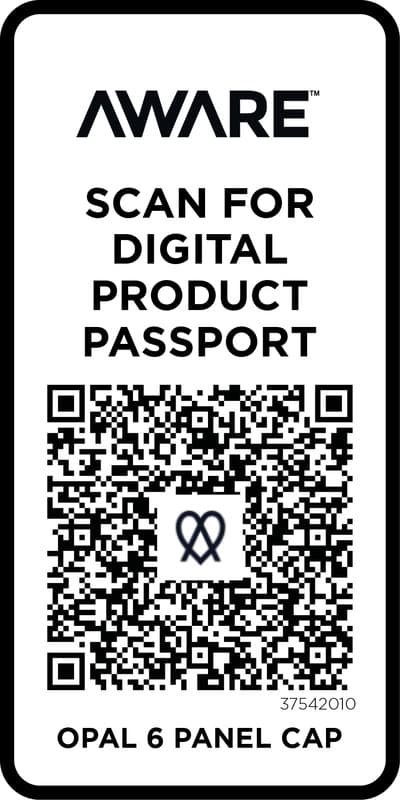 Opal 6 panel Aware™ recycled cap 4