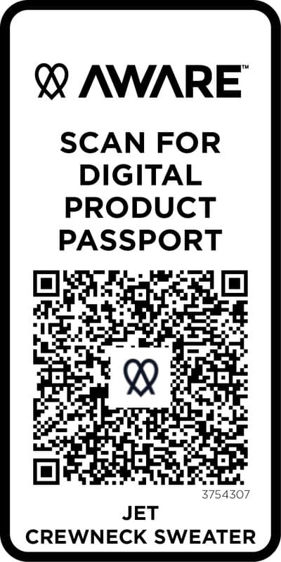 Jet unisex Aware™ recycled crewneck sweater 4