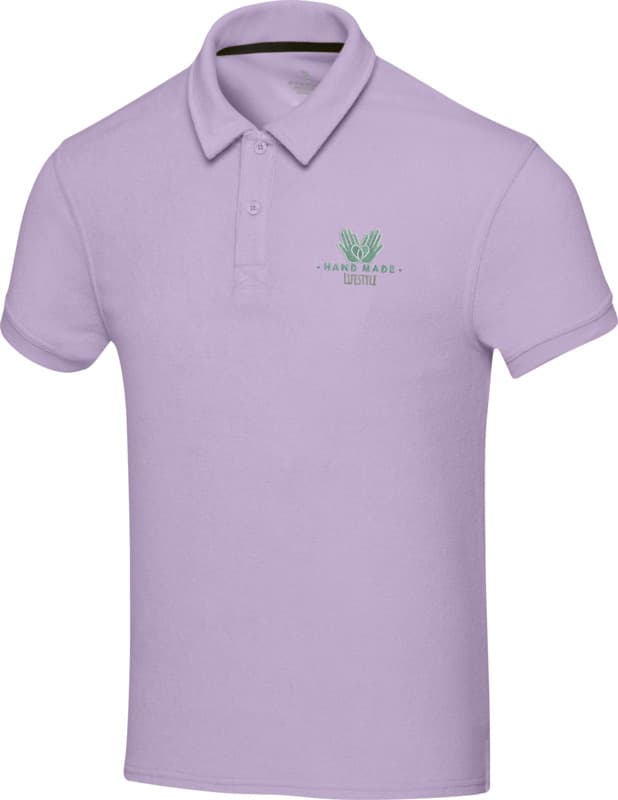 Akoya GRS recycled terry unisex polo 4