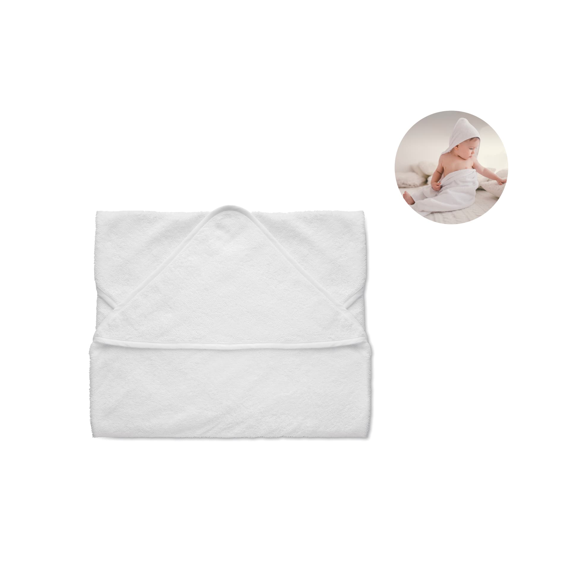 Hugme Cotton hooded baby towel