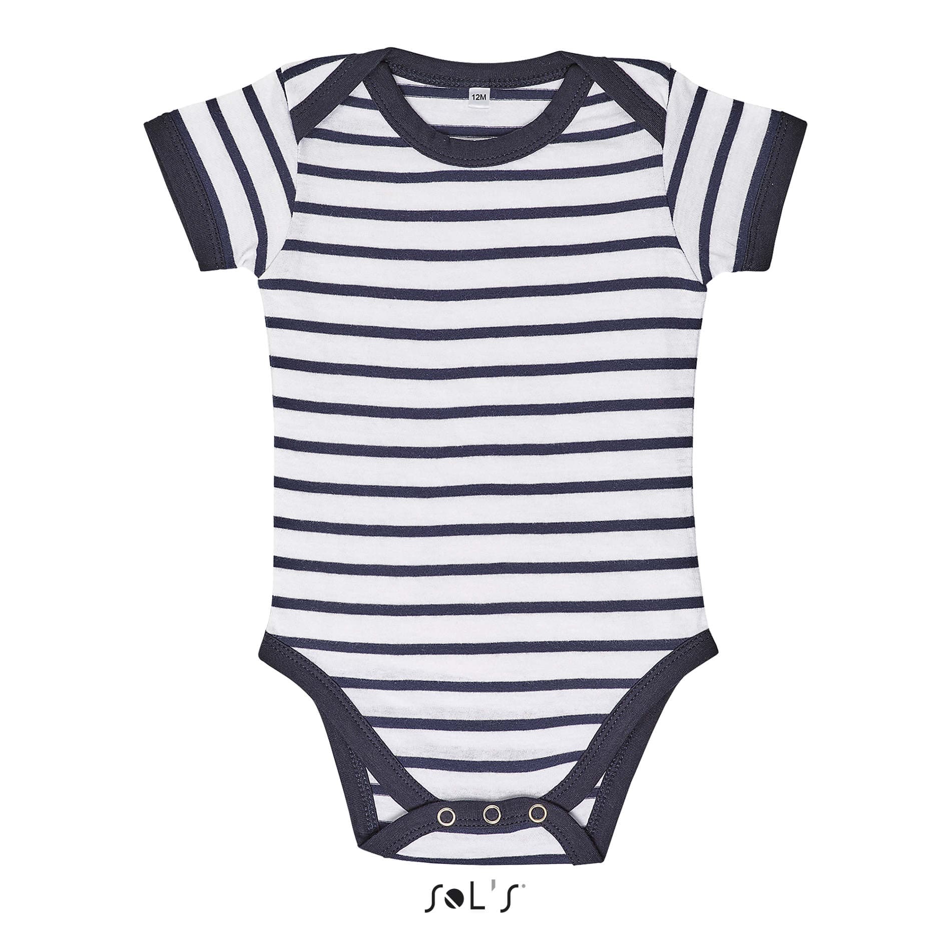 Sol's Miles Baby STRIPED BODYSUIT